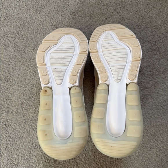 Nike Air Max 270 Cream and Tan Sneakers - Picture 3 of 7